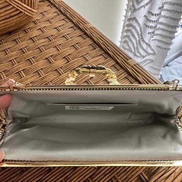 Fay Swafford Formal
Purse with Chain
Strap - 1980s Evening
Metallic Black Swirl - Picture 3 of 4